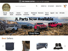 Tablet Screenshot of justforjeeps.com